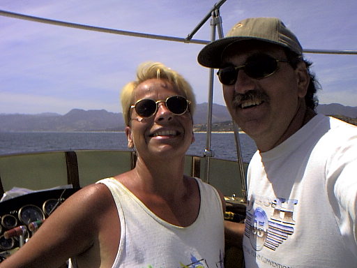 Debbie Guard and Chuck Whitt, captain and crew.